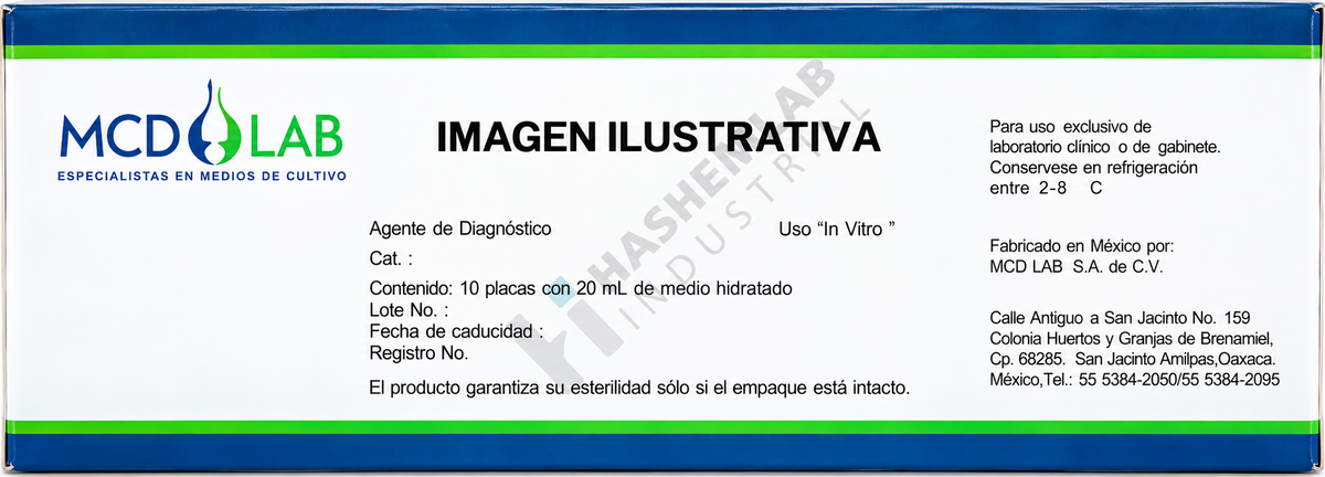 Agar Nutritivo Pqte/10 Placas 60 mm MCD LAB