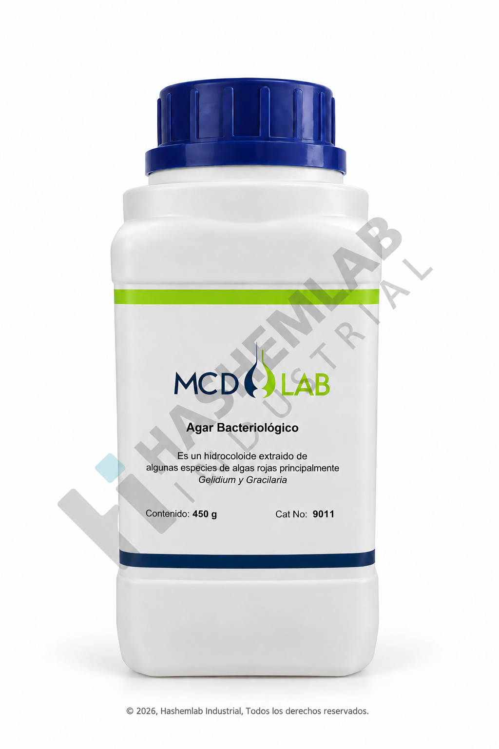 Agar Bacteriológico Fco. 450 g, MCD Lab