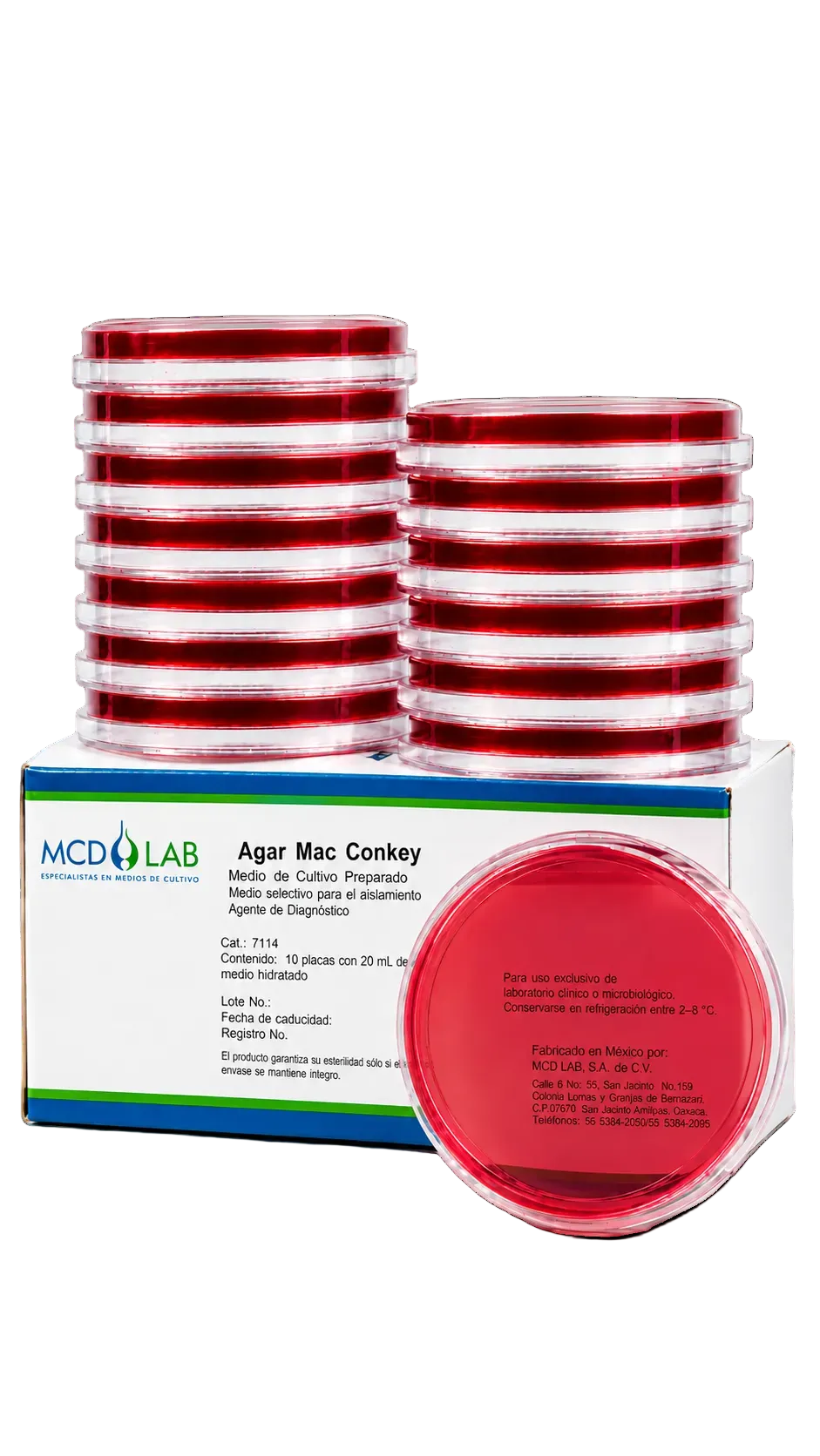 Agar MacConkey Pqte/10 Placas MCD LAB